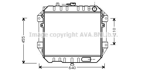 AVA QUALITY COOLING Радиатор, охлаждение двигателя DU2051